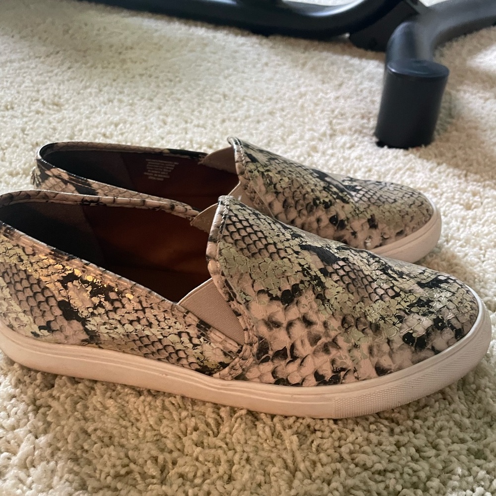 Steve Madden Snake Skin Slip-On Shoes